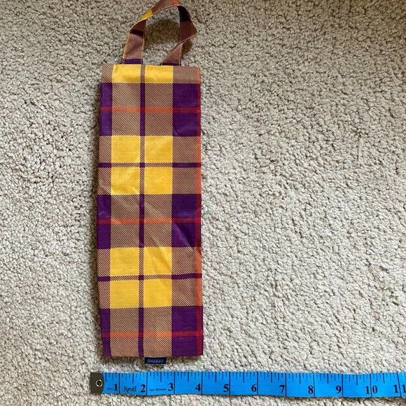 Rare BAGGU *Yellow Tartan Plaid* 3D Pouch, Small Size, Machine Washable, NWOT - Picture 3 of 9
